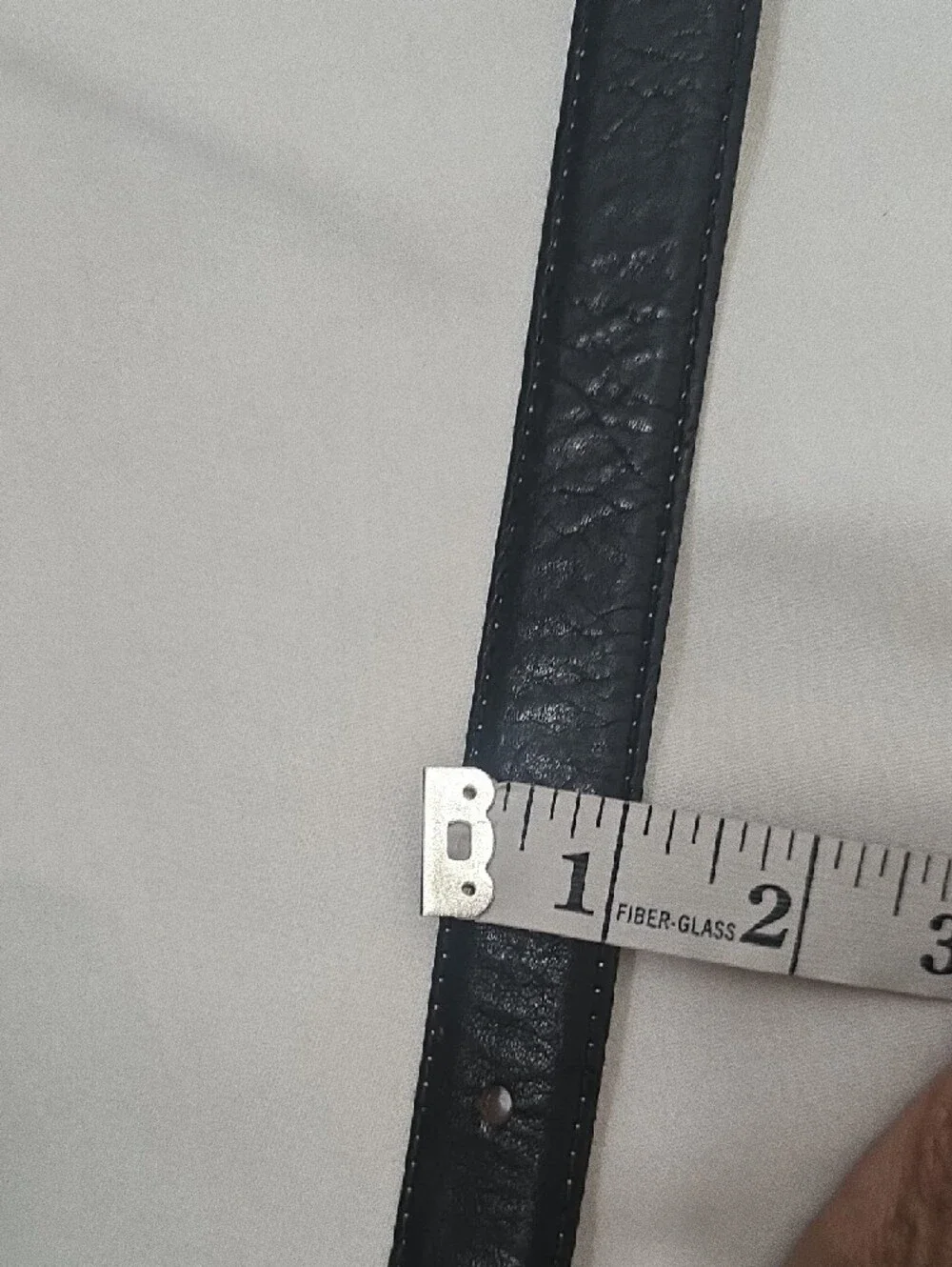Brooks Brothers Tan Leather Belt with‎ Black Edge M